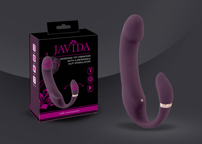 The flexible the clitoris vibrator from pampers and G-spot JAVIDA