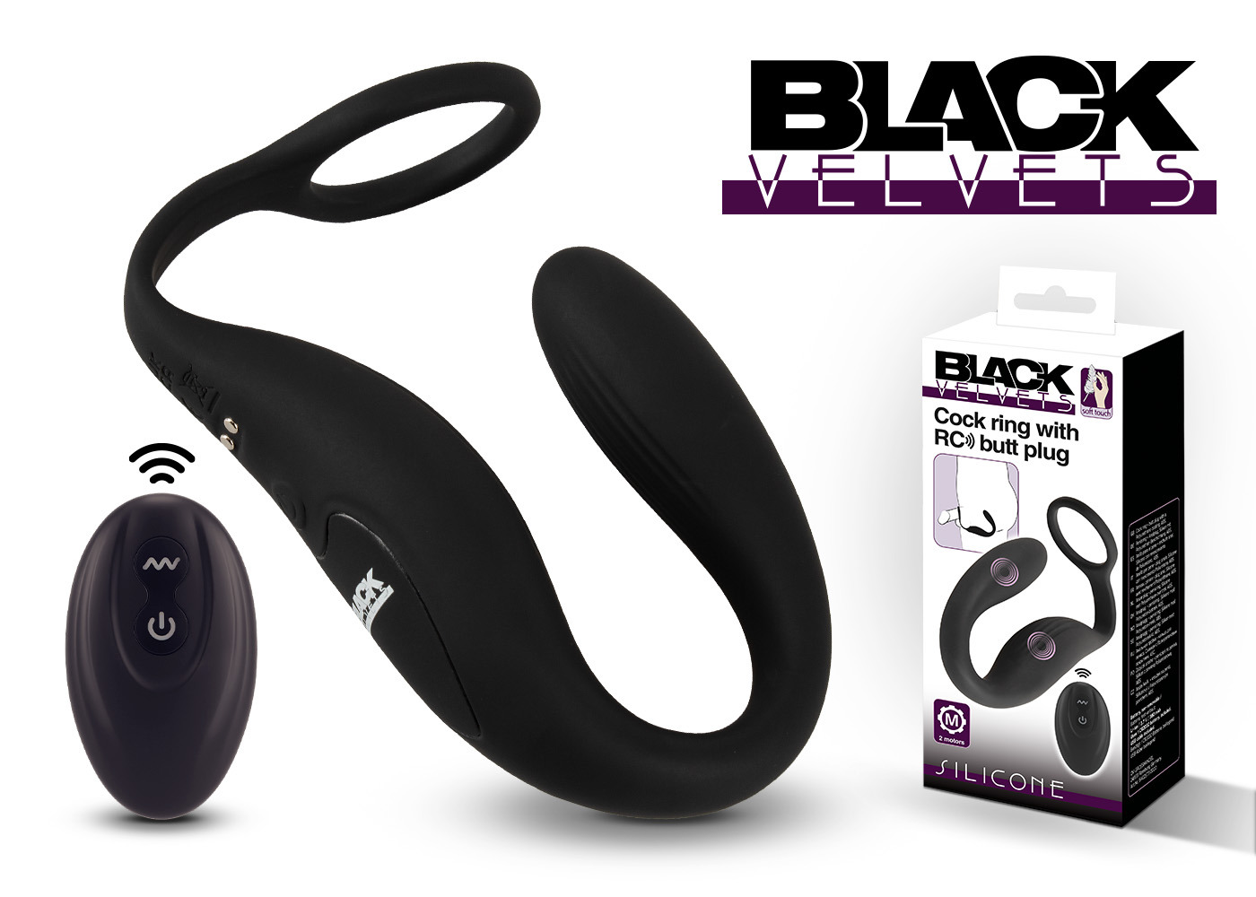 The Vibrating Cock Ring from Black Velvets for strengthening and pleasuring