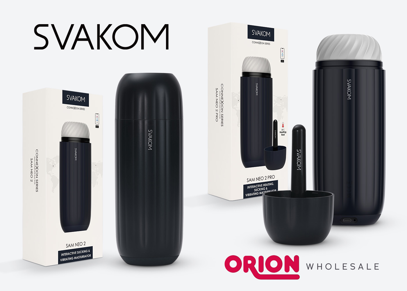 “Sam Neo 2” and “Sam Neo 2 Pro” from Svakom now at ORION Wholesale