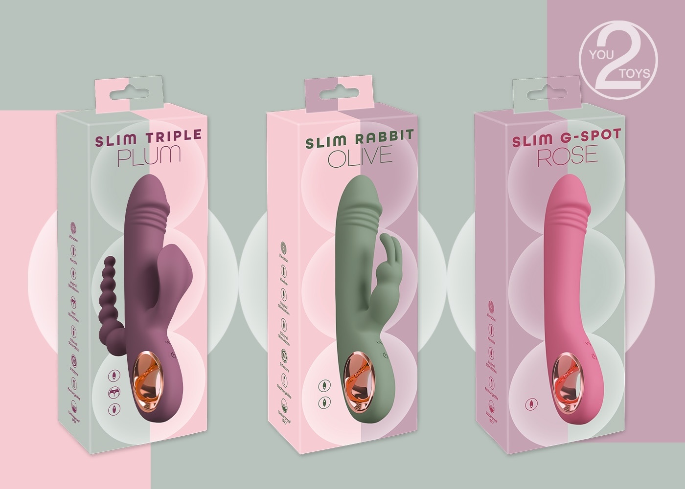 Die „Slim“ Lovetoys von You2Toys für intime Massagen mit Verwöhn-Komfort